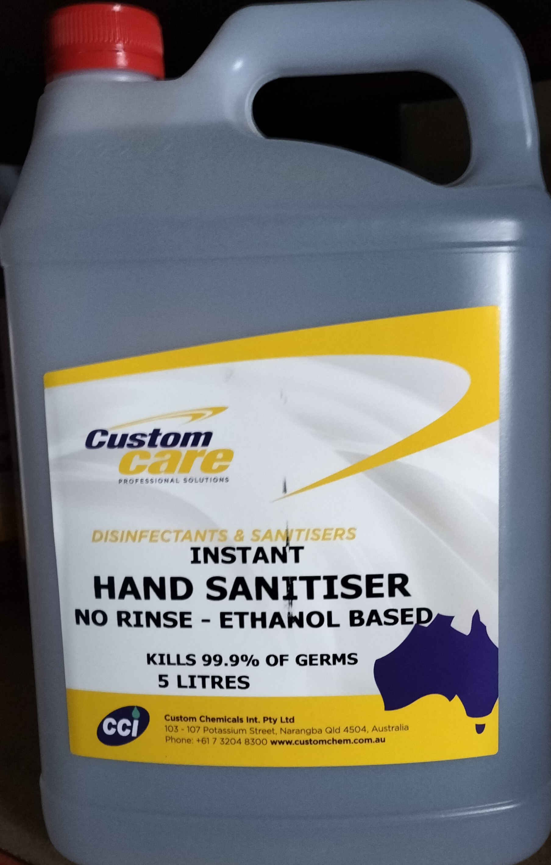 CC Alcohol Hand Sanitizer 5lt with pump